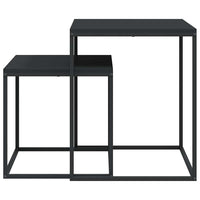 Set di Tavolini 2 pz in Legno Multistrato e Metallo 343113