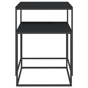 Set tavolino set da 2 pezzi in derivati ​​del legno e metallo nero 02_0042117