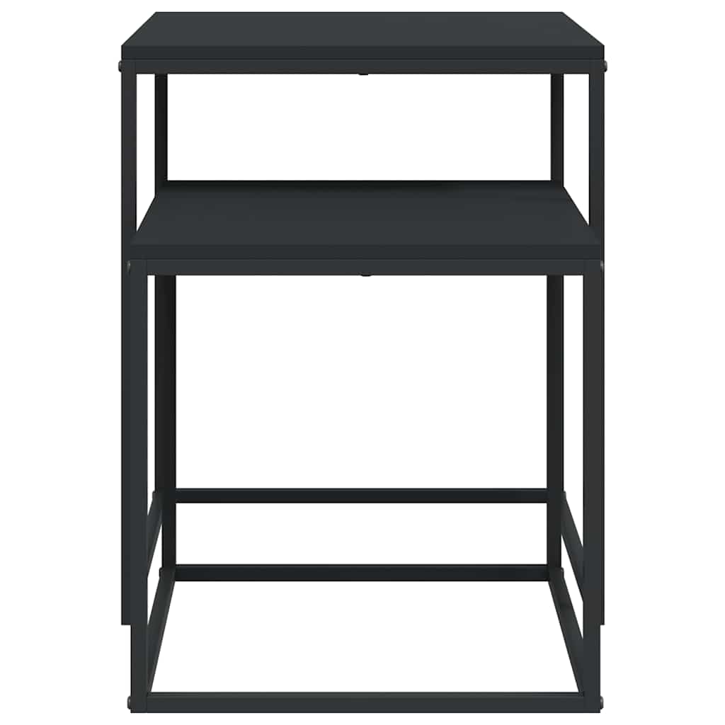 Set di Tavolini 2 pz in Legno Multistrato e Metallo 343113