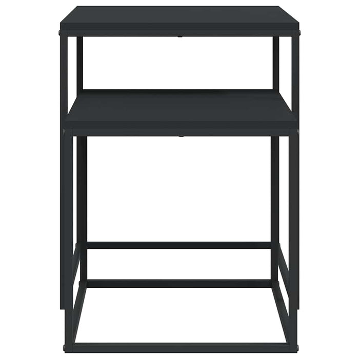 Set di Tavolini 2 pz in Legno Multistrato e Metallo 343113