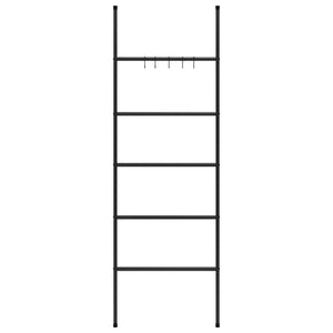 Scala porta asciugamani a 5 livelli 58 x 175 cm ferro nero 02_0005484