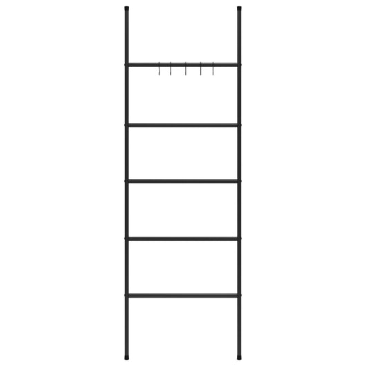 Scala porta asciugamani a 5 livelli 58 x 175 cm ferro nero 02_0005484