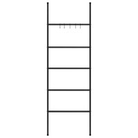 Scala portasciugamani a 5 ripiani nera 58x175 cm in ferro 343114