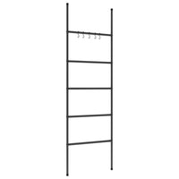 Scala portasciugamani a 5 ripiani nera 58x175 cm in ferro 343114