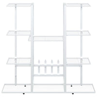 Portafiori 94,5x25x89 cm Ferro Bianco 343120