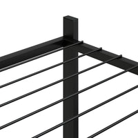 Portafiori-Supporto per Piante-Rastrelliera per Fiori 83x25x100 cm Ferro Nero