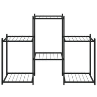 Portafiori 83x25x60 cm Ferro Nero 343125