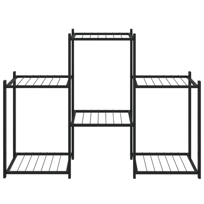 Portafiori 83x25x60 cm Ferro Nero 343125