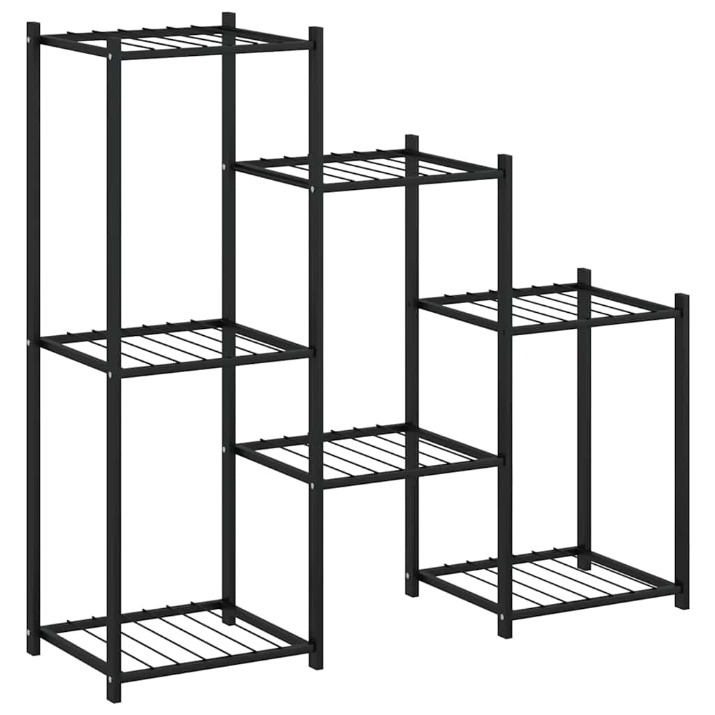 Portafiori 83x25x80 cm Nero in Ferro 343129