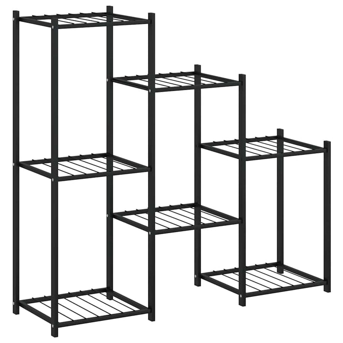 Portafiori 83x25x80 cm Nero in Ferro 343129