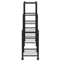 Portafiori con Ruote 83x25x83,5 cm Ferro Nero cod mxl 65830