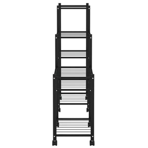 Portafiori con Ruote 83x25x83,5 cm Ferro Nero cod mxl 65830