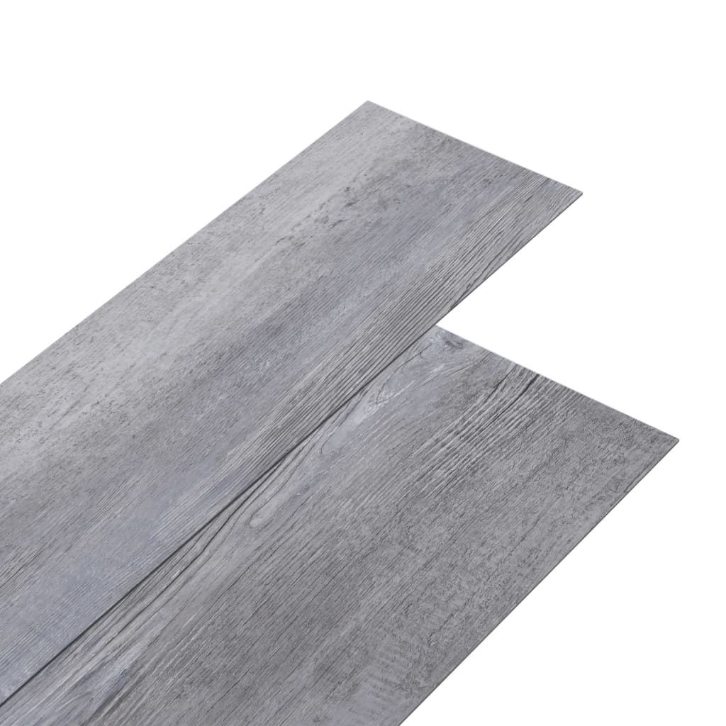 Listoni Pavimenti Autoadesivi in PVC 2,51mÂ² 2mm Grigio Opaco cod mxl 46379
