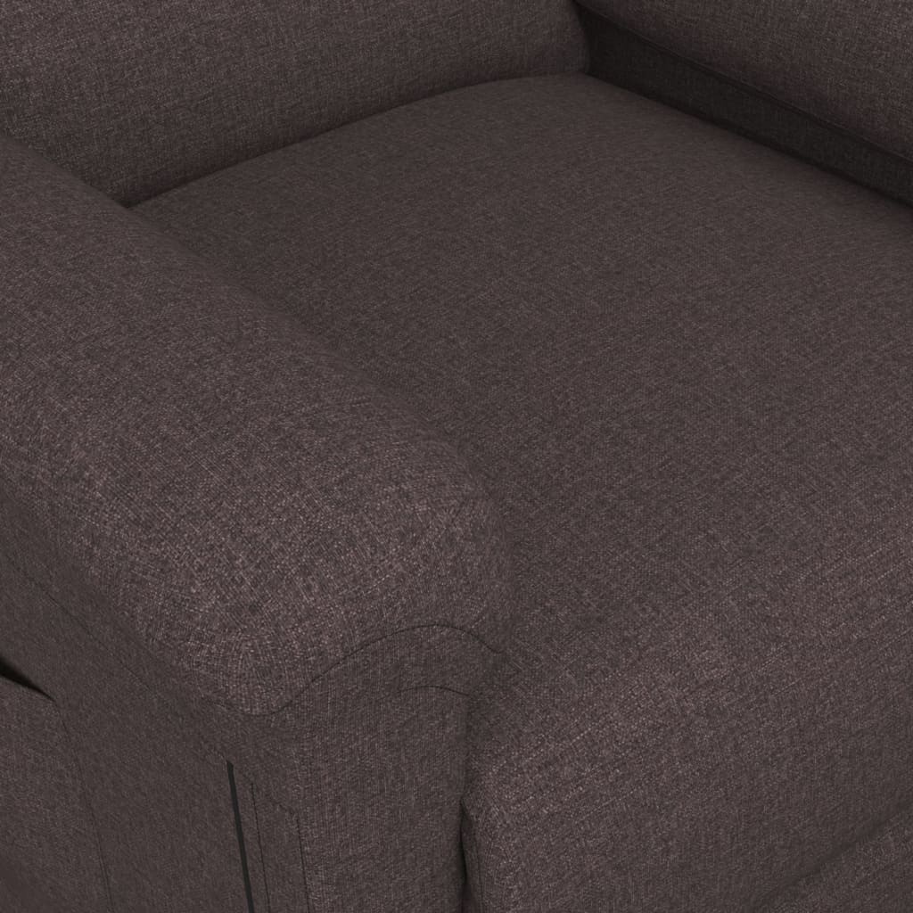 Poltrona Alzapersona Marrone Scuro in Tessuto 3098262