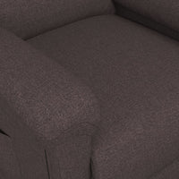 Poltrona Alzapersona Marrone Scuro in Tessuto 3098262