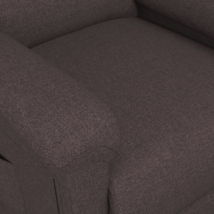 Poltrona Alzapersona Marrone Scuro in Tessuto 3098262