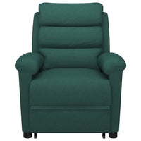 Poltrona Alzapersona Verde Scuro Tessuto 3098263