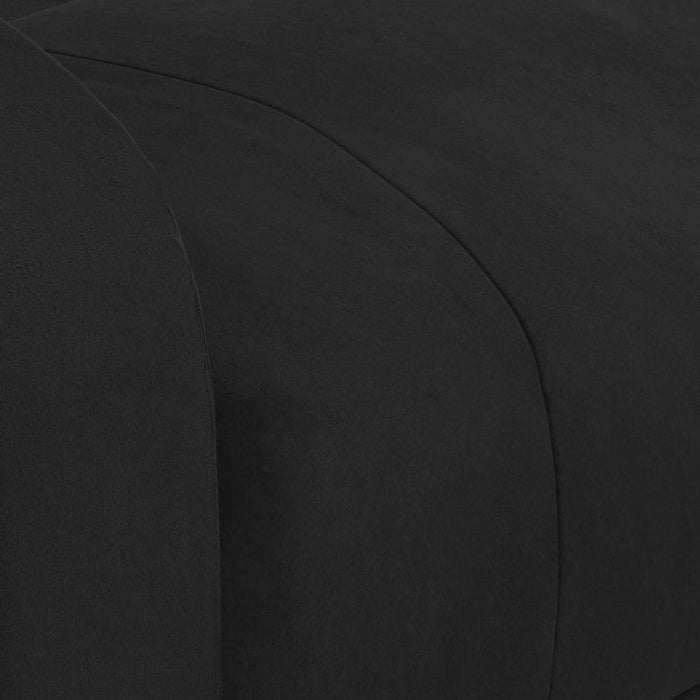 Poltrona Elettrica Reclinabile Nera in Velluto cod mxl 6215