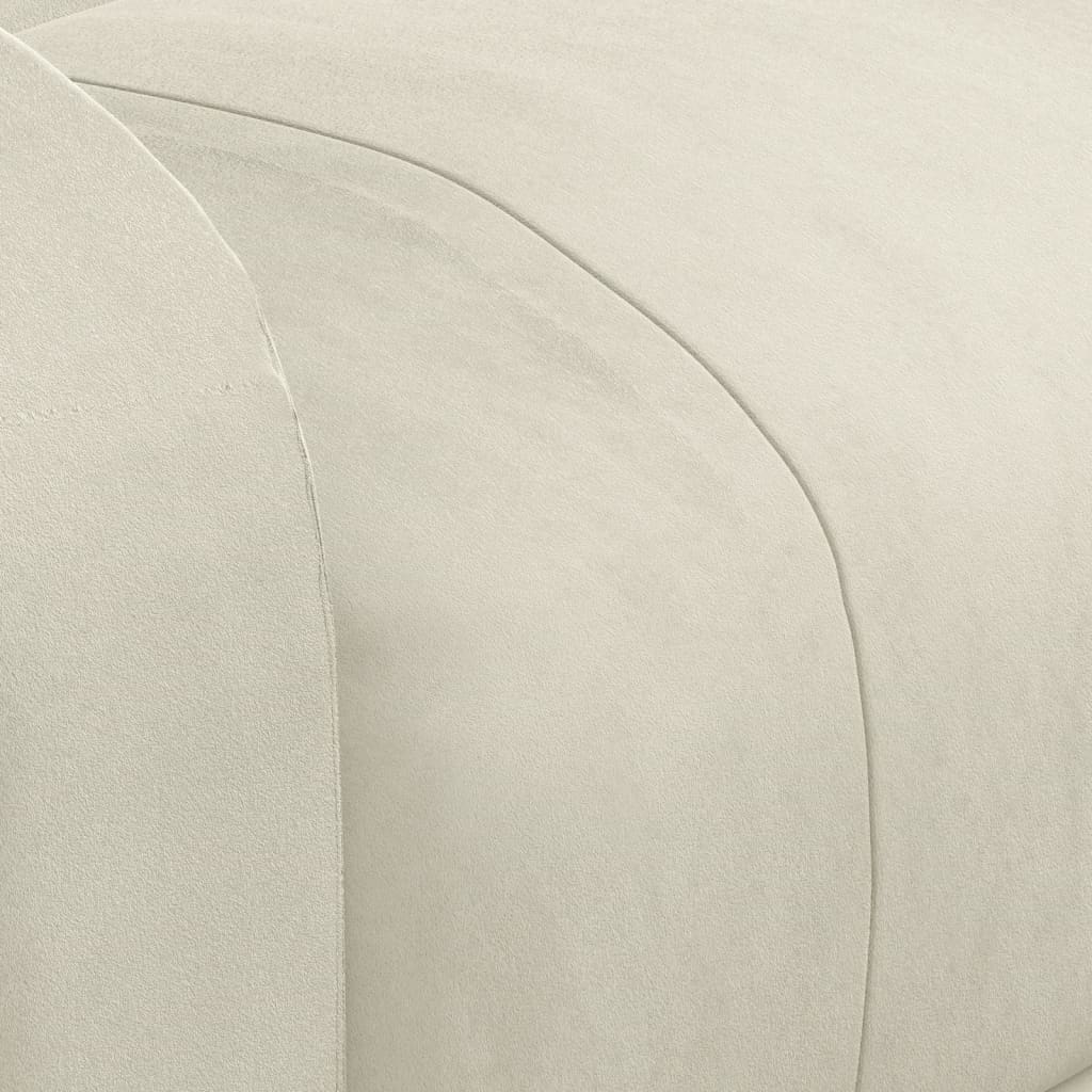 Poltrona Massaggiante Elettrica Crema in Velluto 3098413