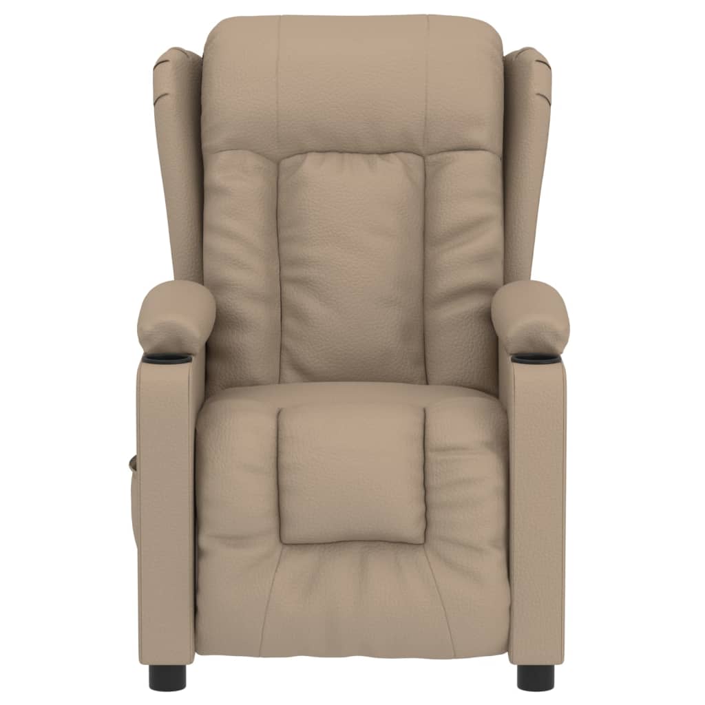 Poltrona Reclinabile Elettrica Cappuccino in Similpelle 3098803