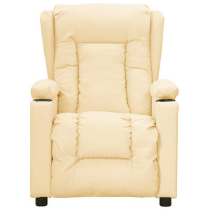 Poltrona Massaggiante Elettrica Crema Similpelle 3098811