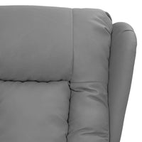 Poltrona Massaggiante Elettrica Grigio Similpelle 3098812