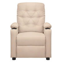 Poltrona Elettrica Reclinabile Crema in Tessuto 3098848