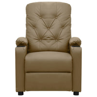 Poltrona Reclinabile Elettrica Cappuccino in Similpelle 3098865