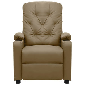 Poltrona Reclinabile Elettrica Cappuccino in Similpelle 3098865