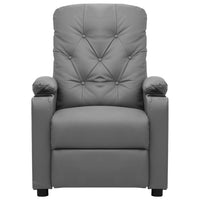 Poltrona Reclinabile Elettrica Grigia in Similpelle cod mxl 10260