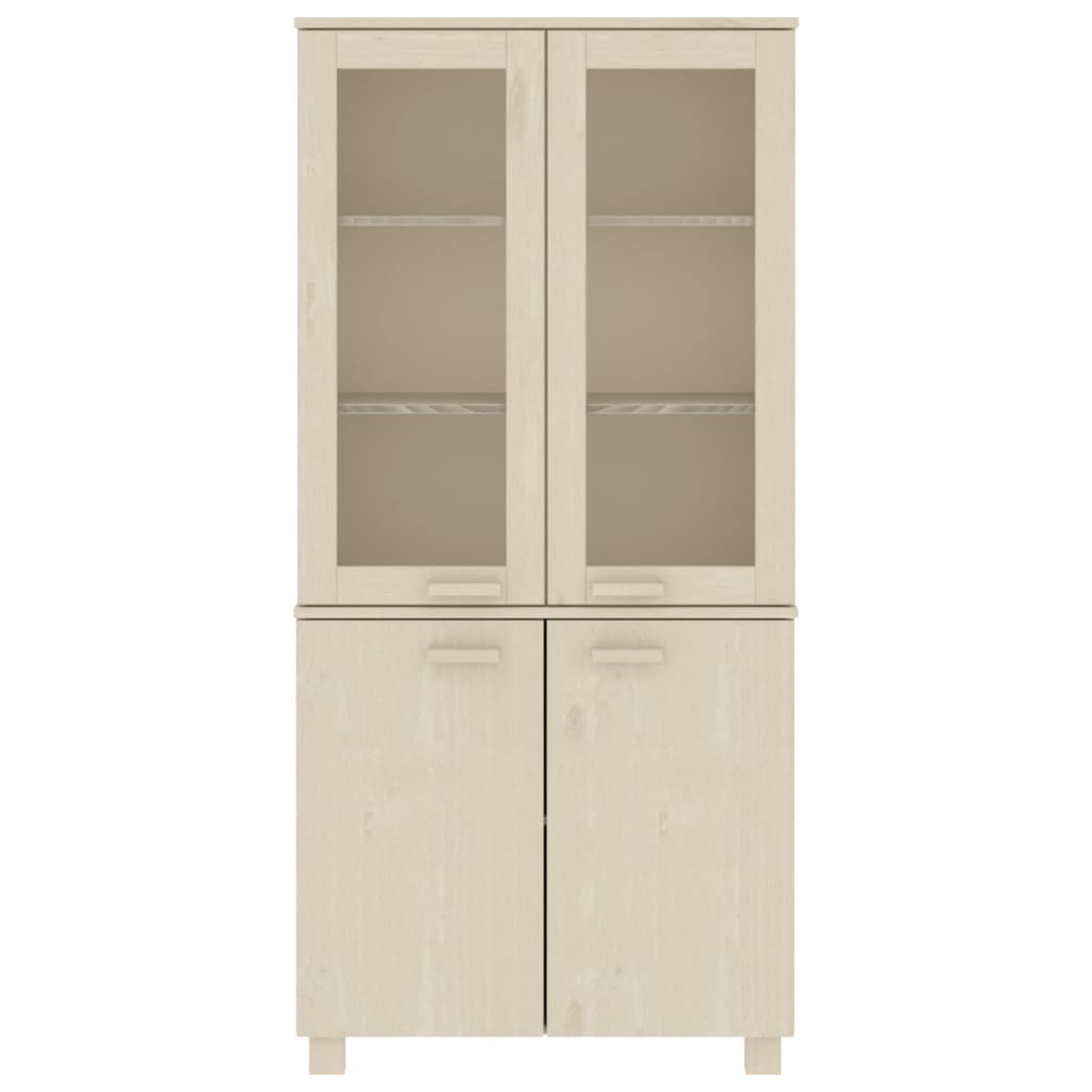 Credenza HAMAR in Legno Massello di Pino Marrone 3100926