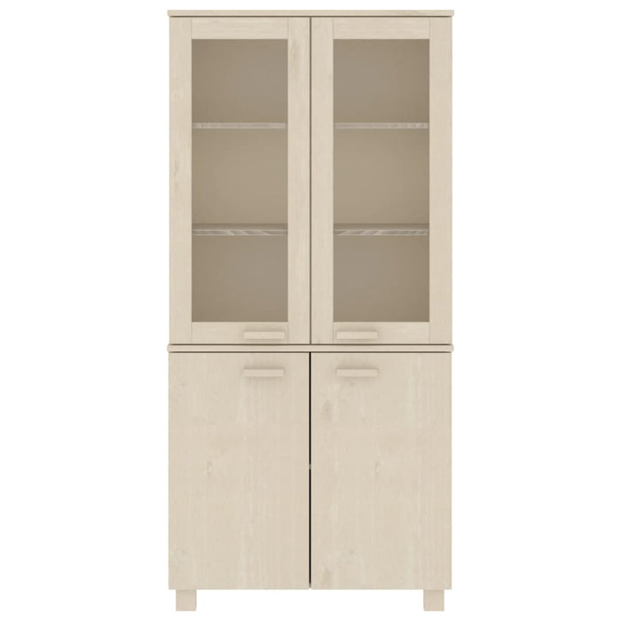 Credenza HAMAR in Legno Massello di Pino Marrone 3100926