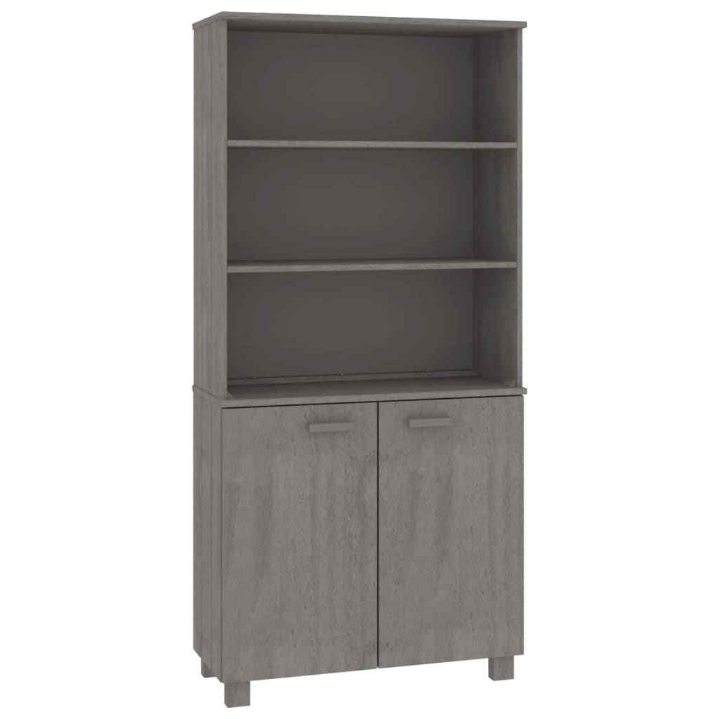 Credenza HAMAR in Legno Massello di Pino Grigio Chiaro 3100933