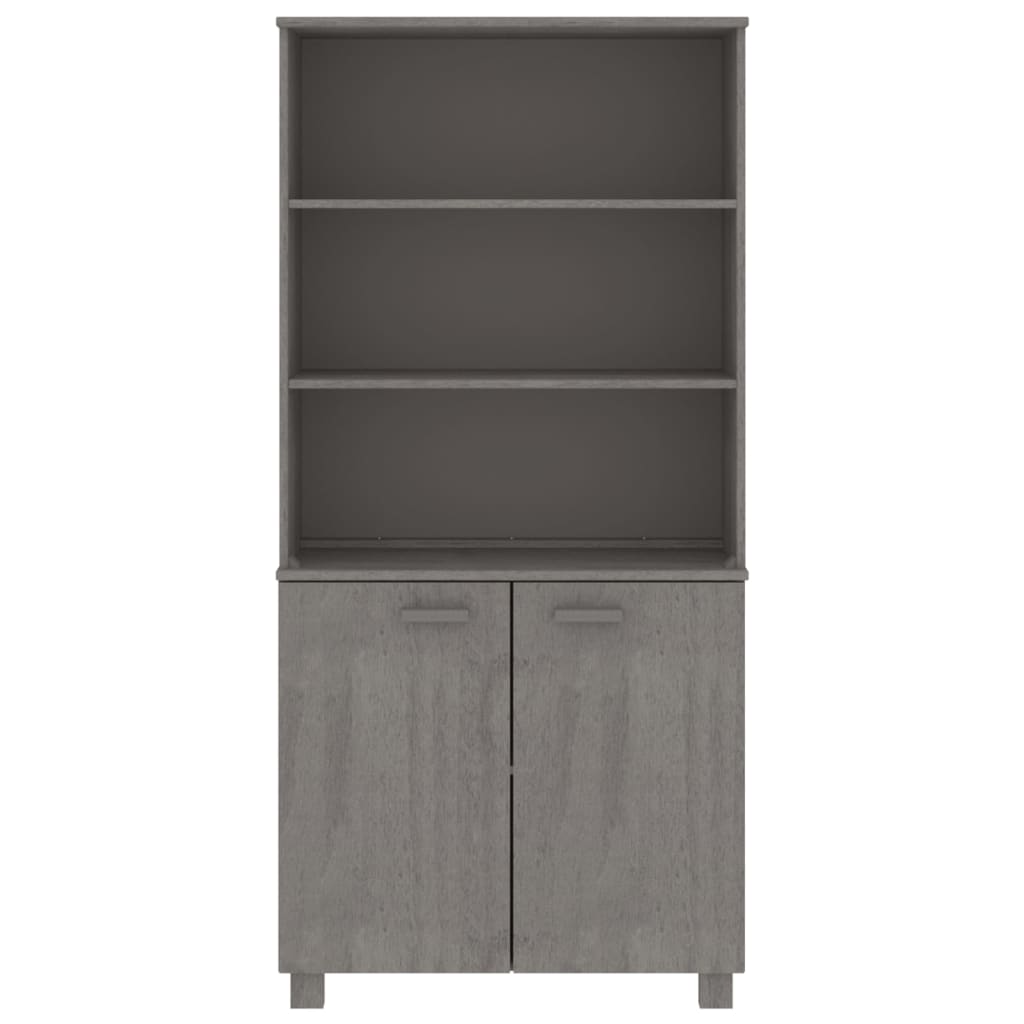 Credenza HAMAR in Legno Massello di Pino Grigio Chiaro 3100933