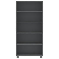 Credenza HAMAR in Legno Massello di Pino Grigio Scuro 3100940