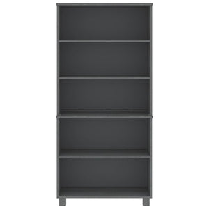 Credenza HAMAR in Legno Massello di Pino Grigio Scuro 3100940