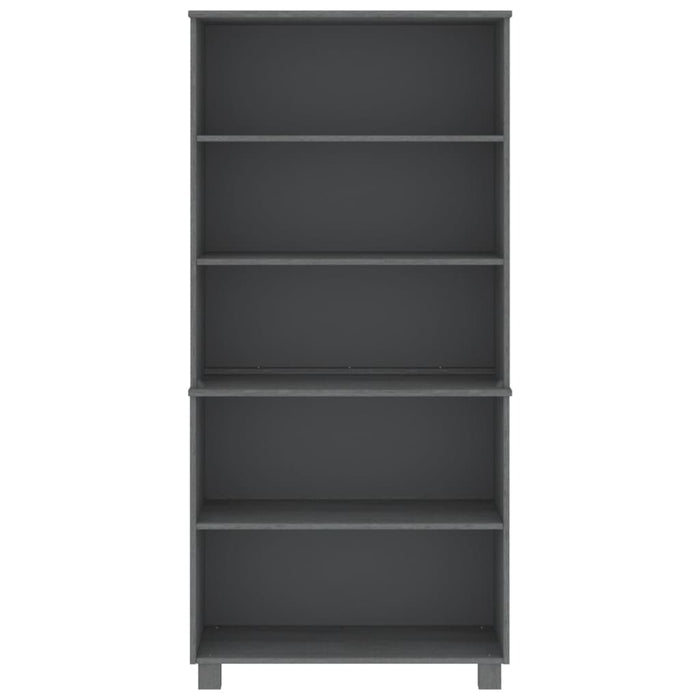 Credenza HAMAR in Legno Massello di Pino Grigio Scuro 3100940