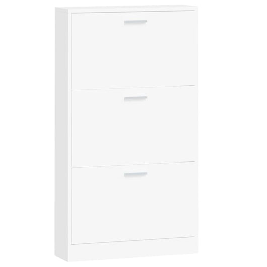 Scarpiera scarpiera mobile portaoggetti ingresso corridoio soggiorno 59 x 17 x 108 cm legno composito bianco 02_0021471