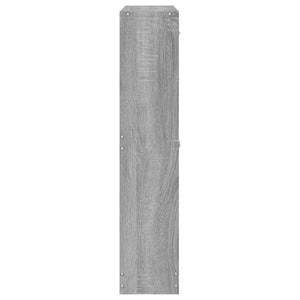 Scarpiera scarpiera mobile portaoggetti ingresso corridoio soggiorno Sonoma 59 x 17 x 81 cm multistrato grigio 02_0022073