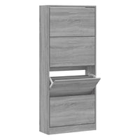 Scarpiera Grigio Sonoma 63x24x147 cm in Legno Multistrato 342548