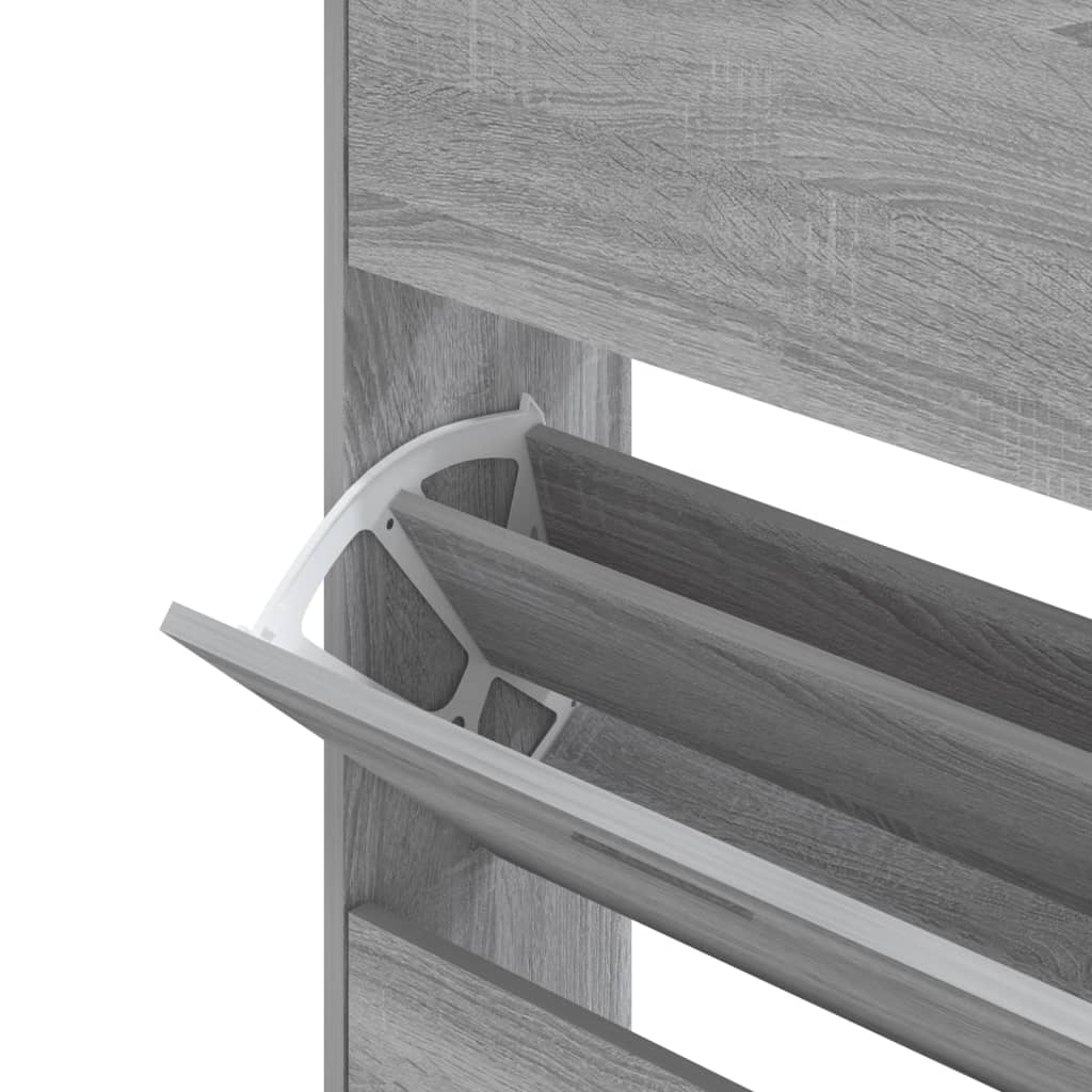 Scarpiera Grigio Sonoma 63x24x147 cm in Legno Multistrato 342548