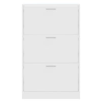 Scarpiera scarpiera mobile portaoggetti ingresso corridoio soggiorno 63 x 24 x 103 cm legno composito bianco 02_0021493