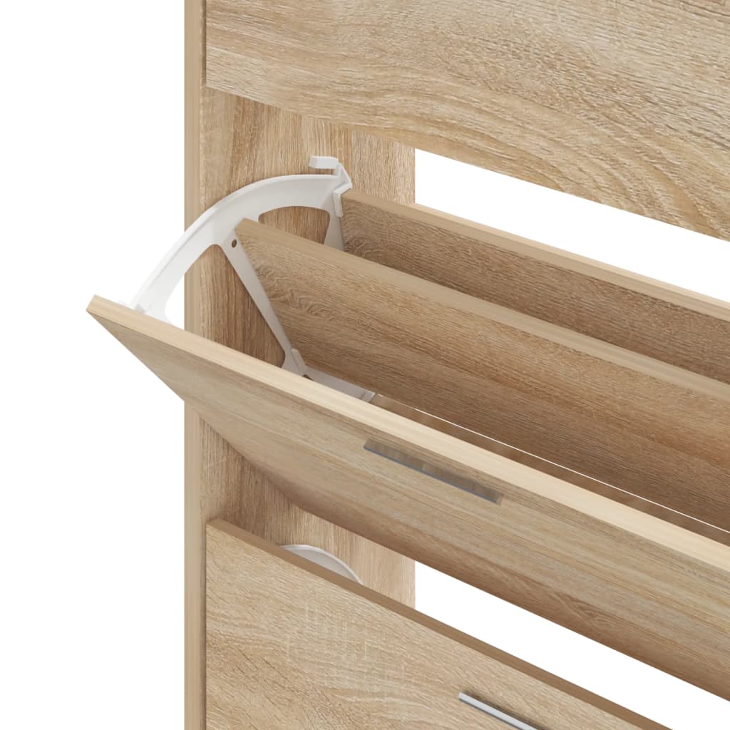 Scarpiera scarpiera mobile contenitore ingresso corridoio soggiorno Sonoma 63 x 24 x 103 cm legno ingegnerizzato marrone 02_0021721