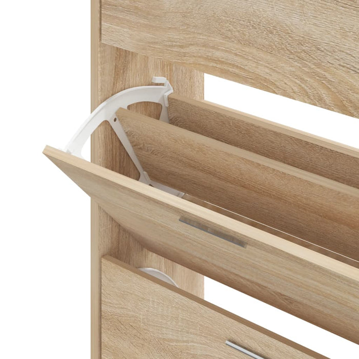 Scarpiera scarpiera mobile contenitore ingresso corridoio soggiorno Sonoma 63 x 24 x 103 cm legno ingegnerizzato marrone 02_0021721