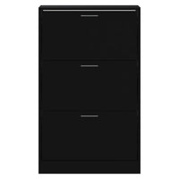 Scarpiera scarpiera mobile portaoggetti ingresso corridoio soggiorno 63 x 24 x 103 cm multistrato nero 02_0022007