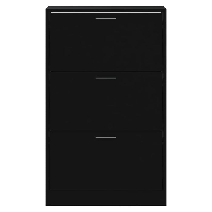 Scarpiera scarpiera mobile portaoggetti ingresso corridoio soggiorno 63 x 24 x 103 cm multistrato nero 02_0022007