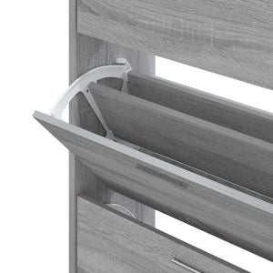 Scarpiera Grigio Sonoma 63x24x103 cm in Legno Multistrato 342556