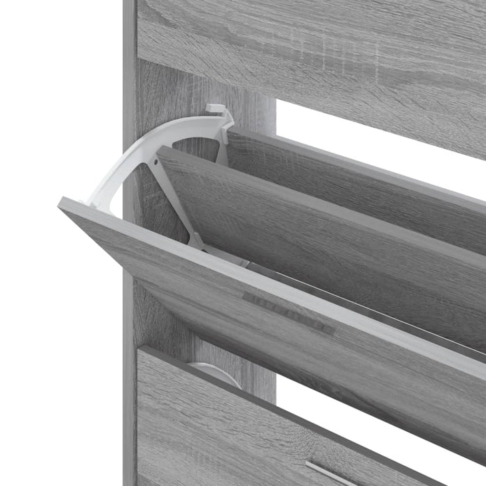 Scarpiera Grigio Sonoma 63x24x103 cm in Legno Multistrato 342556