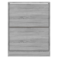 Scarpiera Grigio Sonoma 63x24x81 cm in Legno Multistrato cod mxl 65306