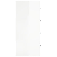 Credenza con 4 Cassetti 60x30,5x71 cm Bianco lucido 342579